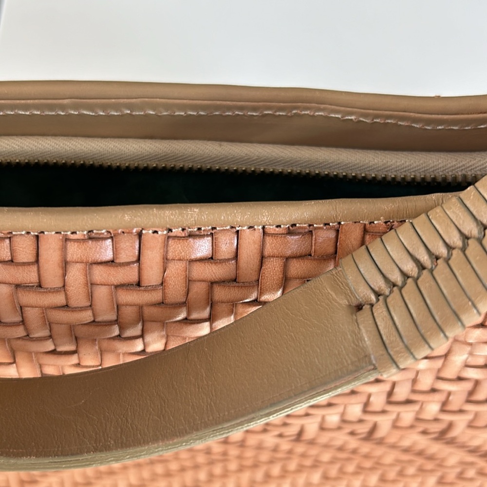 Vintage Barry Kieselstein-Cord Woven Leather Poodle Hobo Bag – Cognac Tan Color - Picture 13 of 17